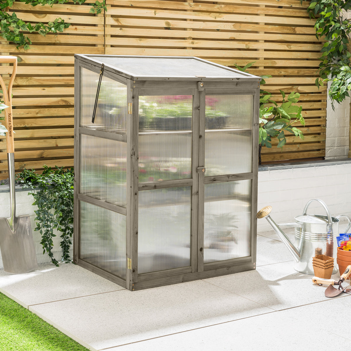 Lean To Cold Frame Greenhouse – 3 Tier