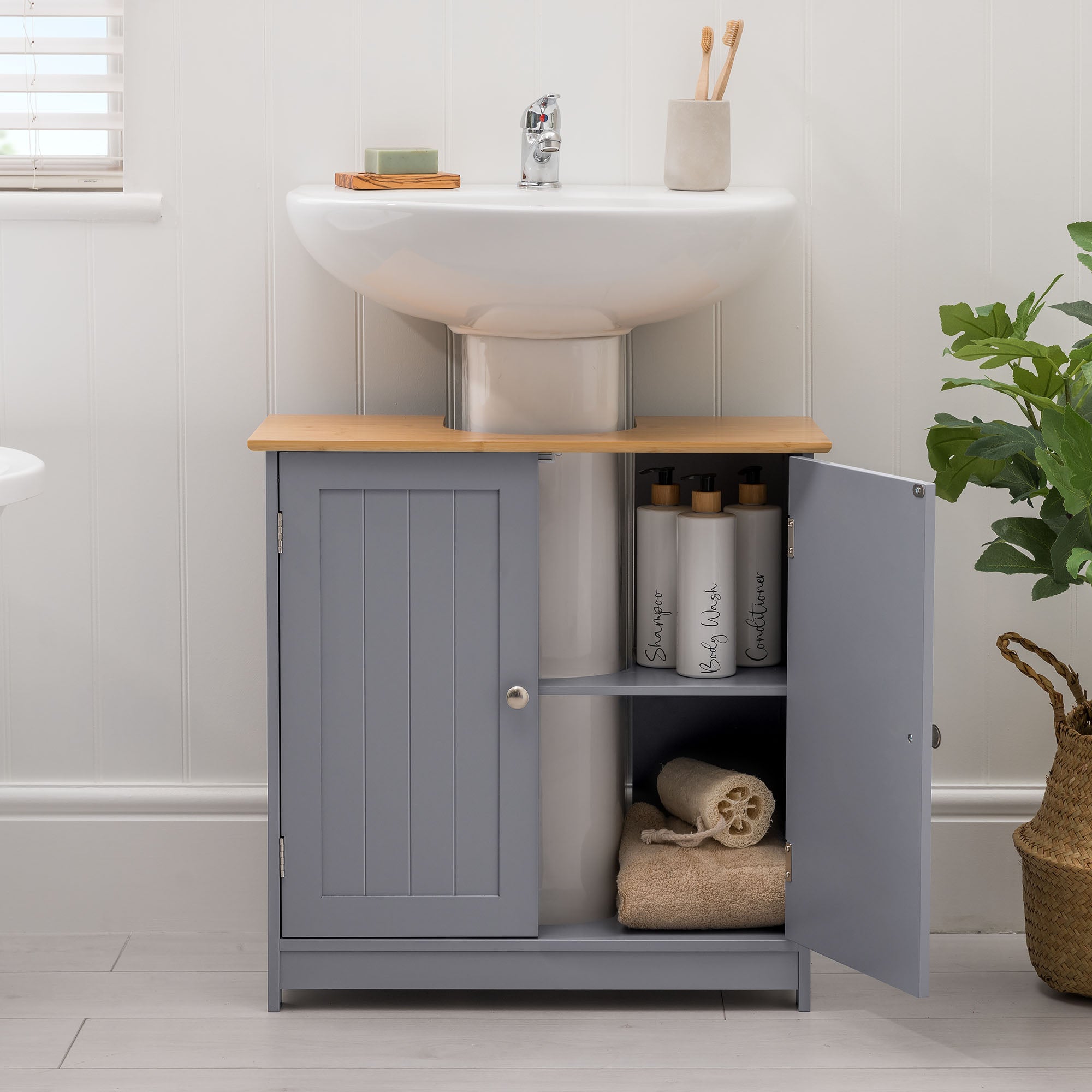 Lustleigh Grey Under Sink Cabinet