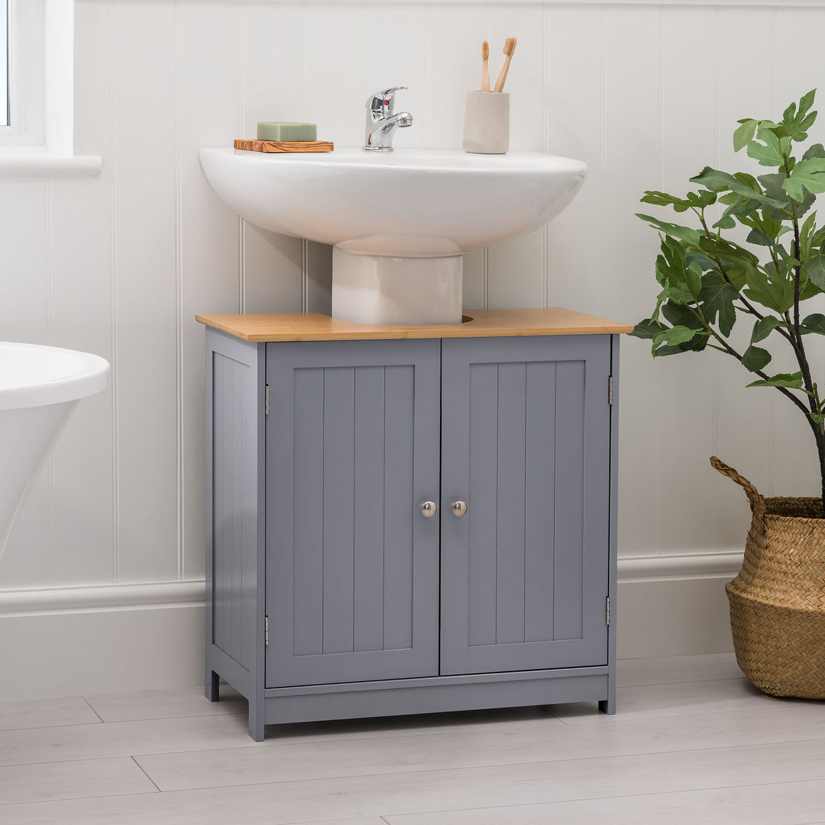 Christow Lustleigh Under Sink Cabinet - Grey