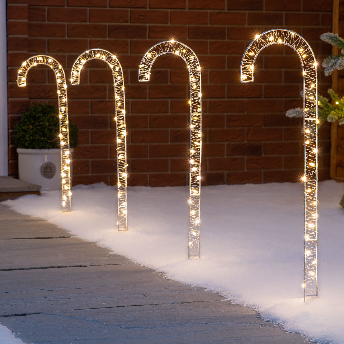 Mains Powered Micro LED Candy Canes