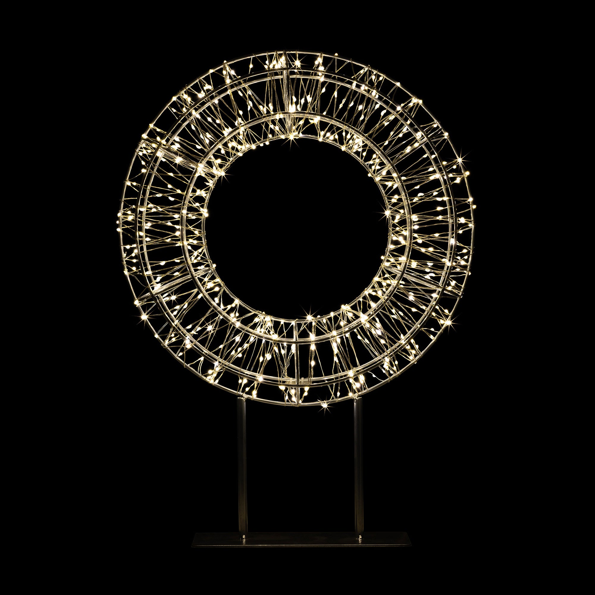 Micro LED Christmas Wreath with Stand
