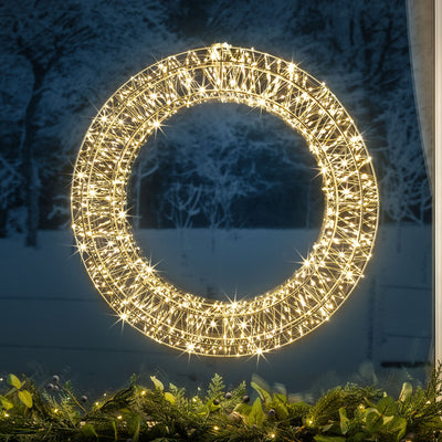 Micro LED Lighted Christmas Wreath