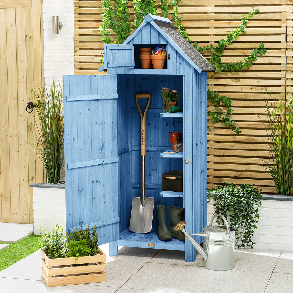 Narrow Single Door Garden Shed