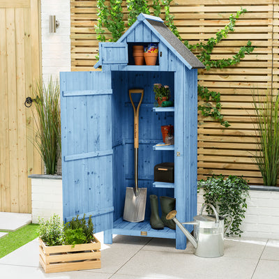 Narrow Single Door Garden Shed