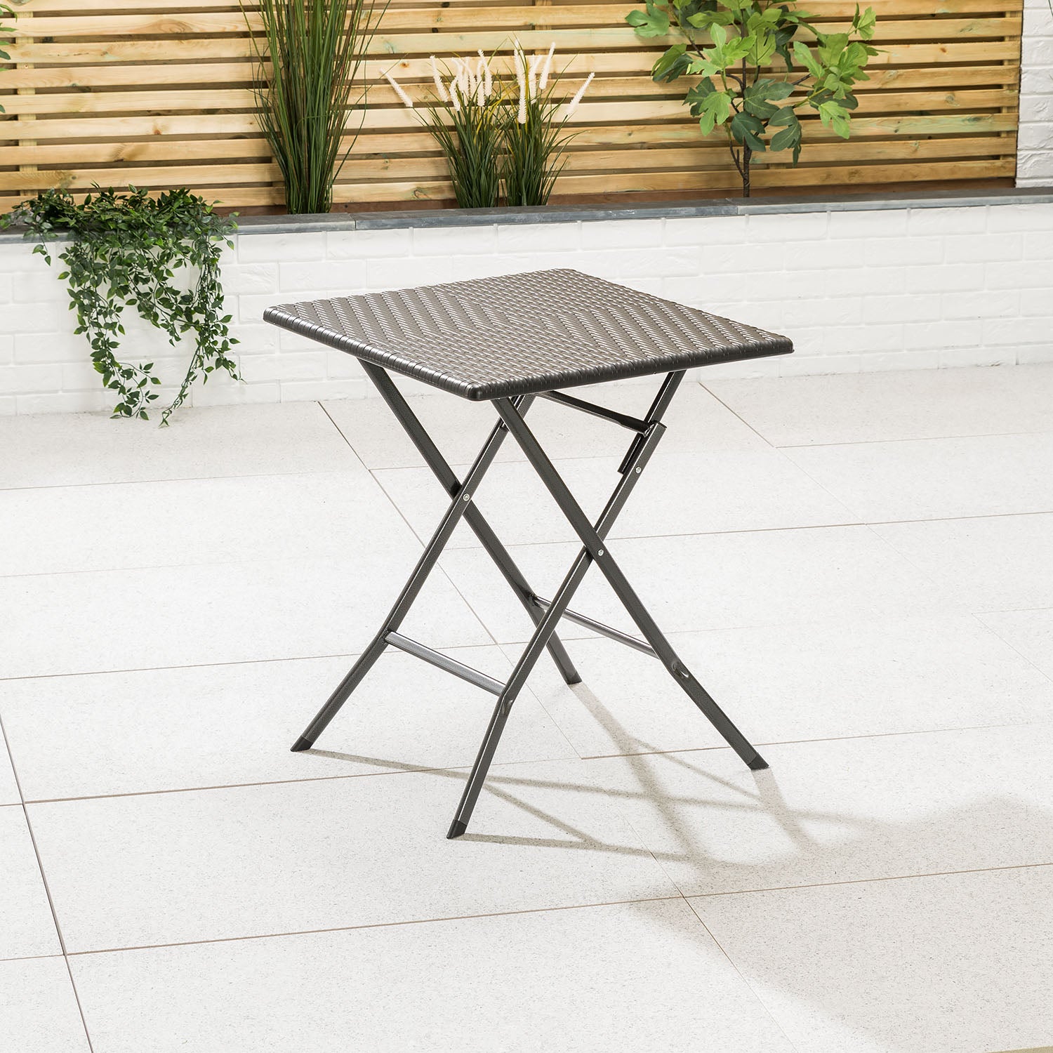 Rattan Effect Bistro Table