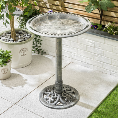 Resin Rustic Bird Bath