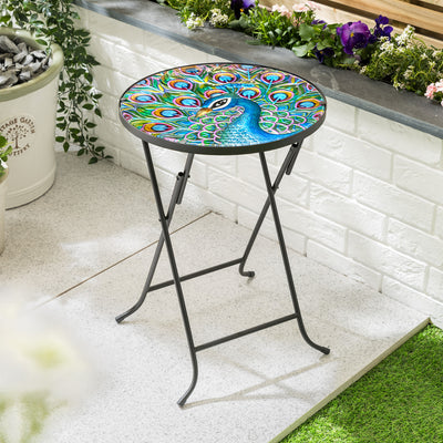 Round Glass Bistro Table