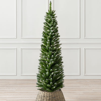 Snowy Pencil Christmas Tree