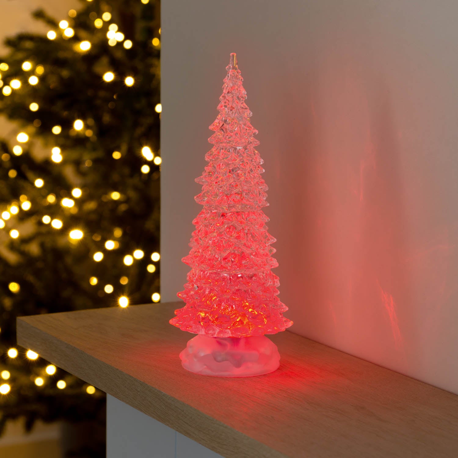 Swirling Glitter LED Christmas Tree
