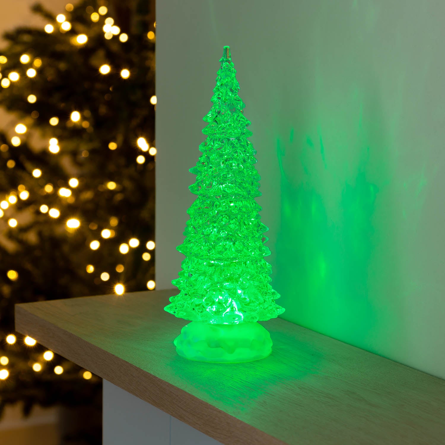 Swirling Glitter LED Christmas Tree