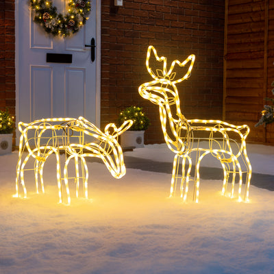 Warm White LED Reindeer