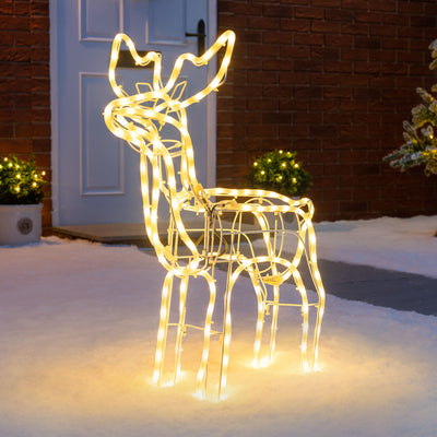 Warm White LED Reindeer