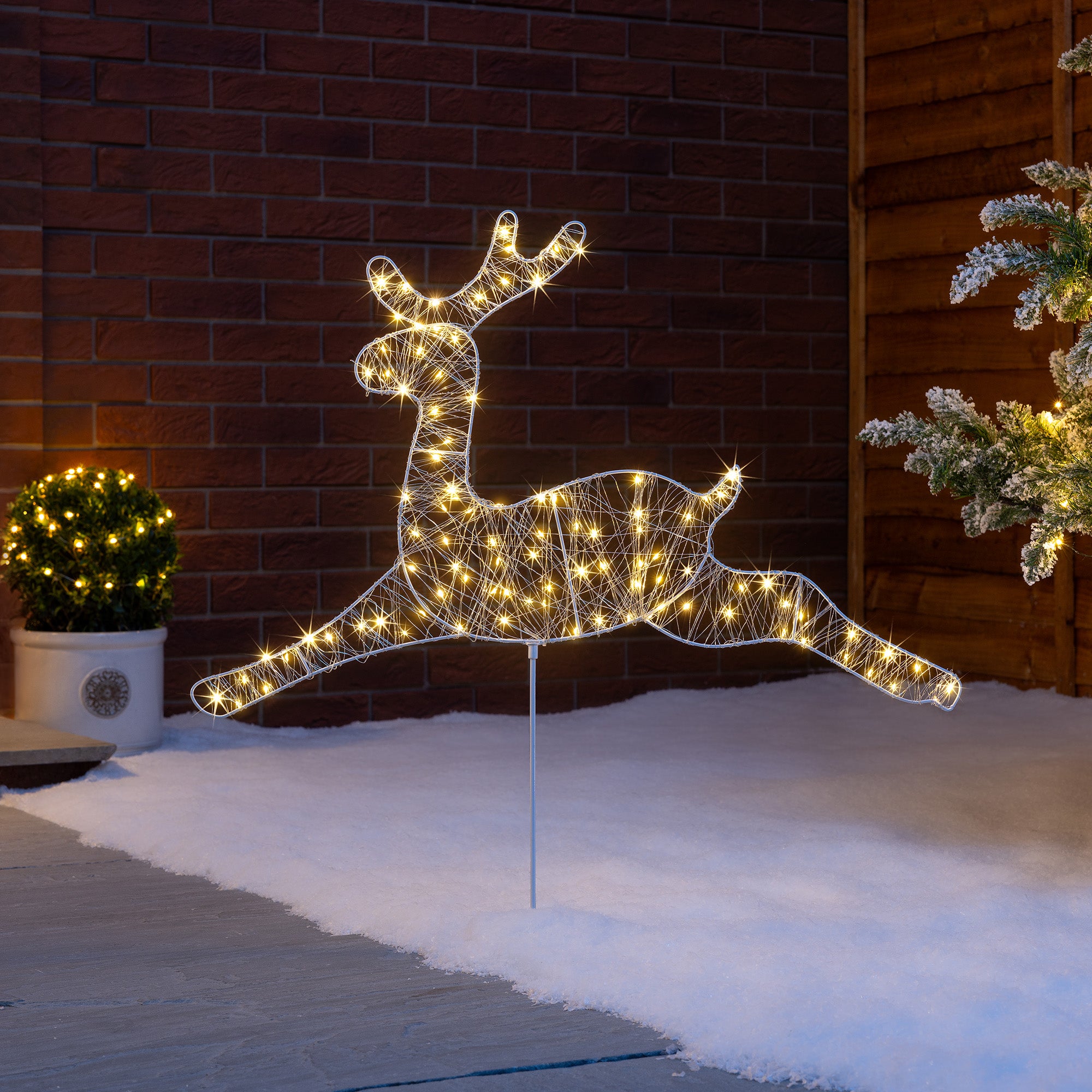 Reindeer Silhouette Pathway Stake Light