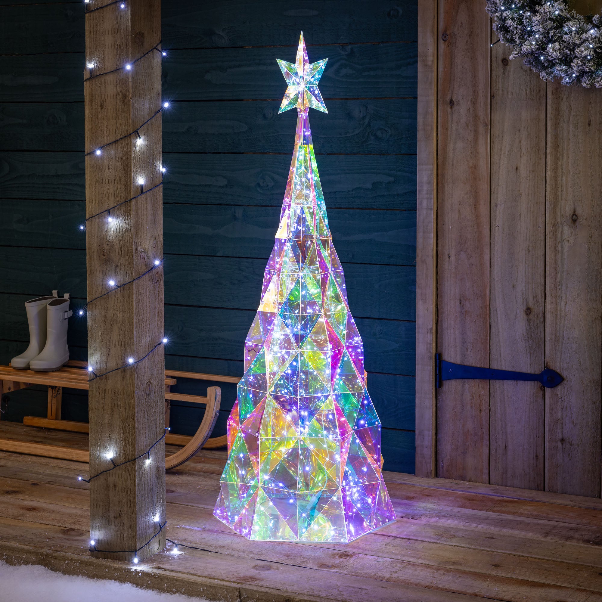 Large Iridescent Christmas Tree (110cm)